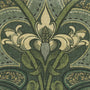 HOUSE Llewelyn-Bowen Gwendoline Printed Damask Made To Measure Curtains Virelle Sample Image