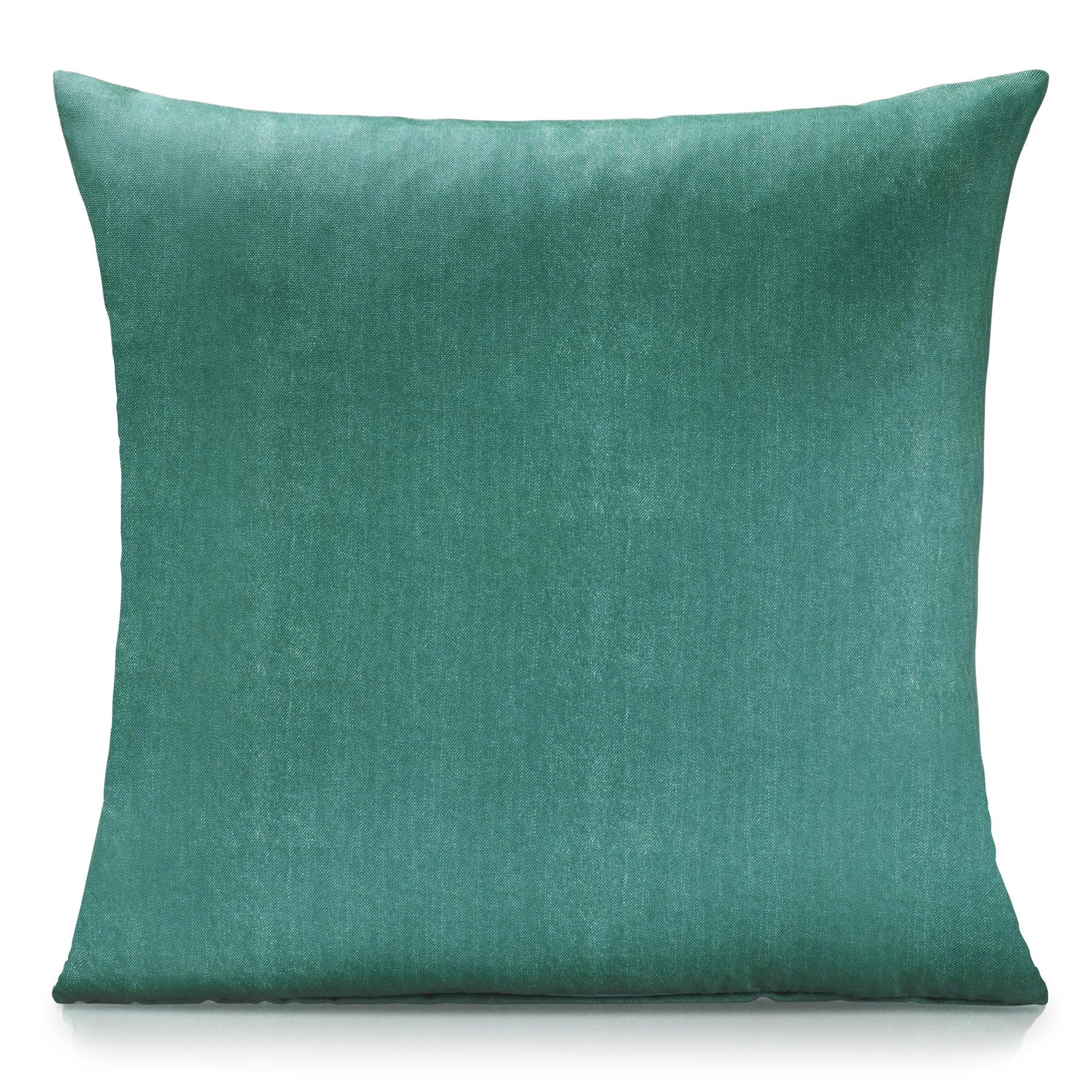 Plain Water Resistant Outdoor Filled Cushion 46cm x 46cm Green