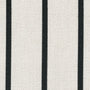 ANTE DECOR Burgess Printed Cotton Stripe Fabric White Black Sample Image