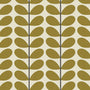 Orla Kiely Two Colour Stem Made to Measure Wave Curtain + FREE Track Olive Sample Image