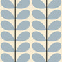 Orla Kiely Two Colour Stem Made to Measure Wave Curtain + FREE Track Powder Blue Sample Image