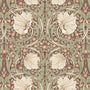 William Morris Pimpernel Blackout Made To Measure Roller Blind Brick Sample Image