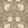 William Morris Pimpernel Translucent Made To Measure Roller Blind Brick Sample Image