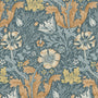 William Morris Compton Blackout Made To Measure Roller Blind Bluebird Sample Image