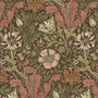 William Morris Compton Blackout Made To Measure Roller Blind Brick Sample Image