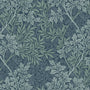 William Morris Foliage Translucent Made To Measure Roller Blind Indigo Sample Image
