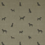 ANTE DECOR Woof Printed Cotton Made To Measure Roman Blind Linen Charcoal Sample Image
