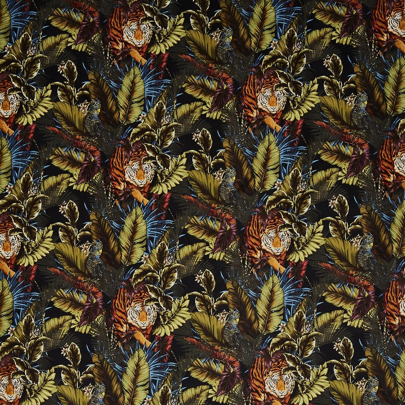 Prestigious Textiles Bengal Tiger Digitally Printed Velvet Fabric Amazon