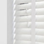 50mm Express Taped Faux Wooden Venetian Made To Measure Blind White Sample Image