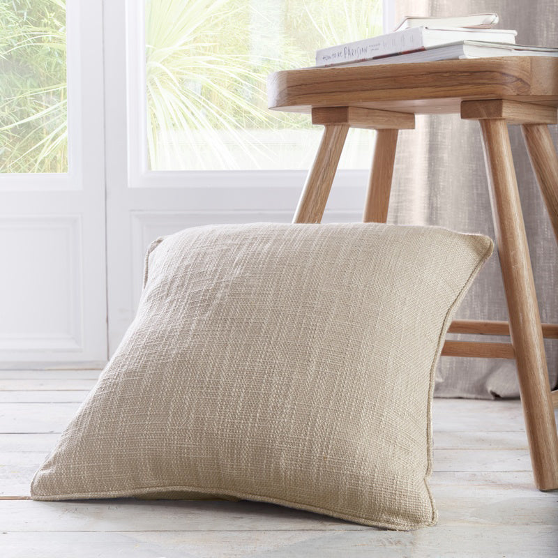 Boucle Filled Cushion 43cm x 43cm Linen
