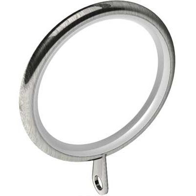 Swish 35mm Lined Rings (Pk 4) Satin Steel