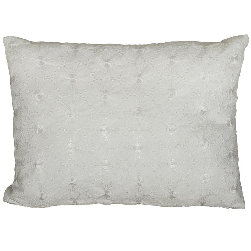 Everdene Filled Boudoir Cushion White