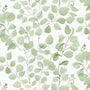 Leaf Made to Measure Curtain Green Sample Image