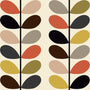 Orla Kiely Multi Stem Made to Measure Roller Blind Tomato Sample Image