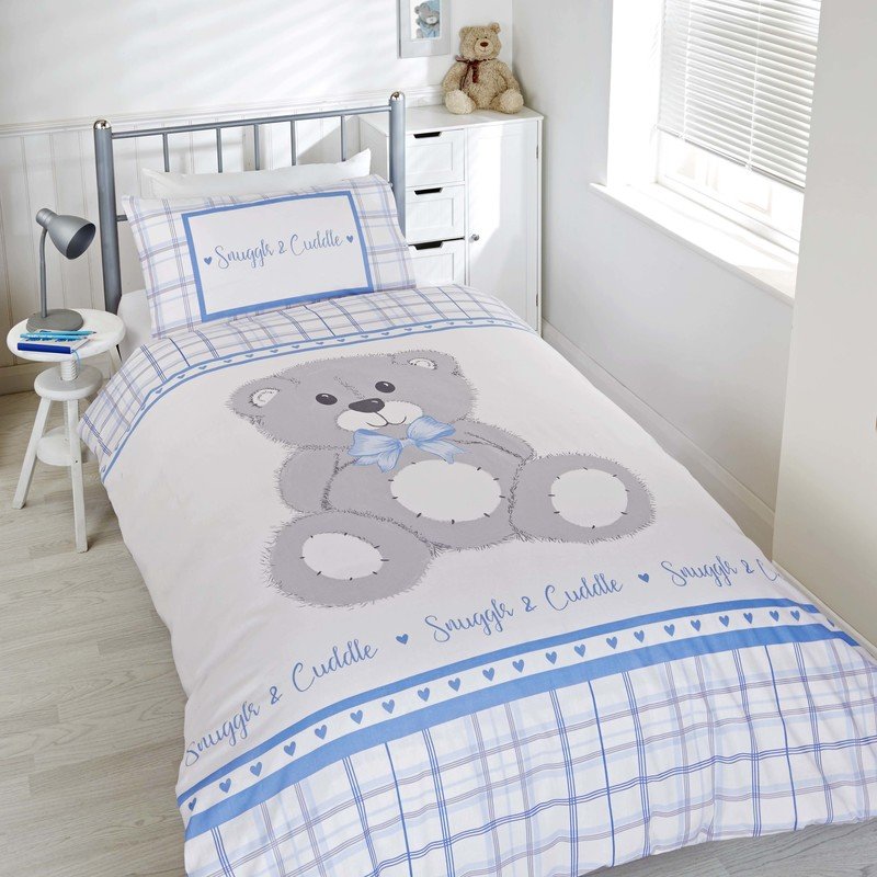 Snuggle and Cuddle Childrens Bedding Blue