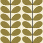Orla Kiely Two Colour Stem Made to Measure Roller Blind Olive Sample Image