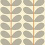 Orla Kiely Two Colour Stem Made to Measure Roller Blind Warm Grey Sample Image