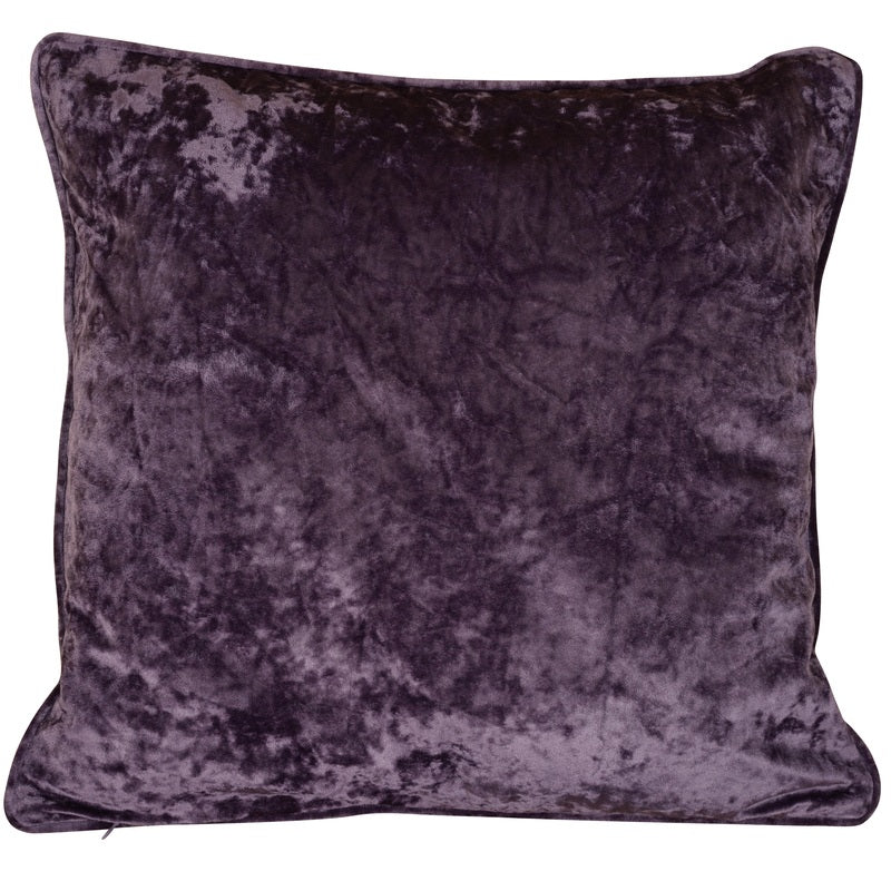 Velvet Filled Cushion 20 x 20 Heather
