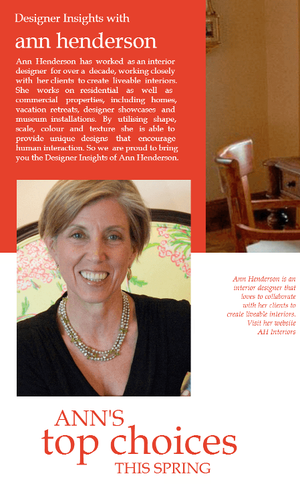 Designer insights with Ann Henderson