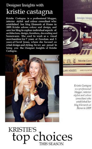 Designer insights with Kristie Castagna