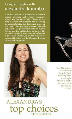 Designer insights with Alexandra Koumba