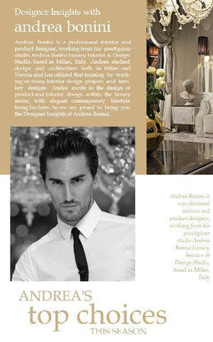 Designer insights with Andrea Bonini
