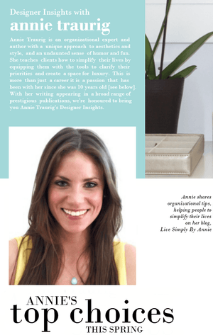 Designer insights with Annie Traurig