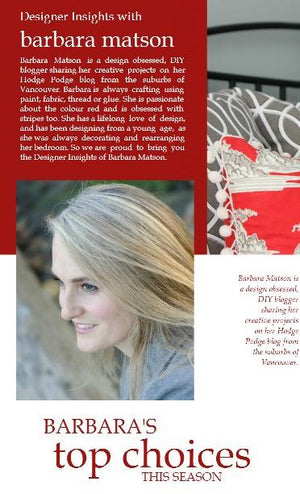 Designer insights with Barbara Matson