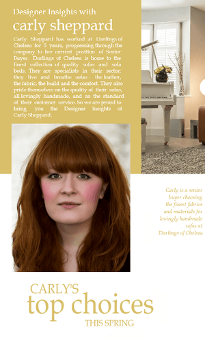 Designer insights with Carly Sheppard