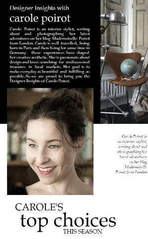 Designer insights with Carole Poirot