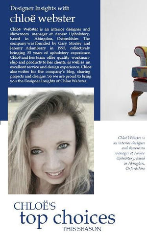 Designer insights with Chloe Webster
