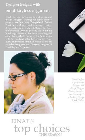 Designer insights with Einat Kayless Argaman