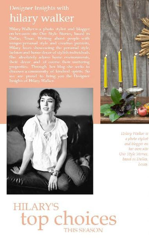Designer insights with Hilary Walker