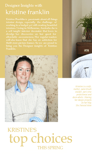 Designer insights with Kristine Franklin