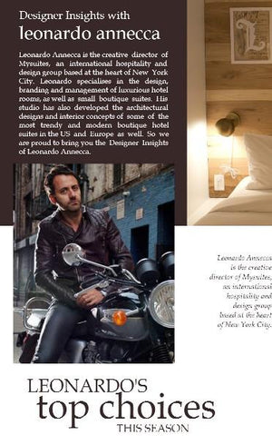 Designer insights with Leonardo Annecca