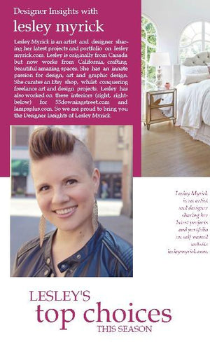 Designer insights with Lesley Myrick