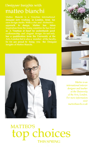 Designer insights with Matteo Bianchi