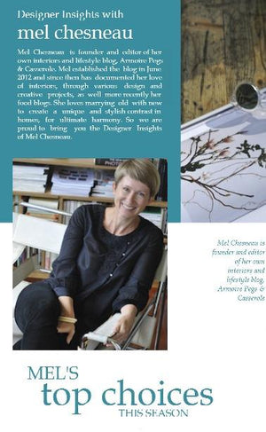Designer insights with Mel Chesneau
