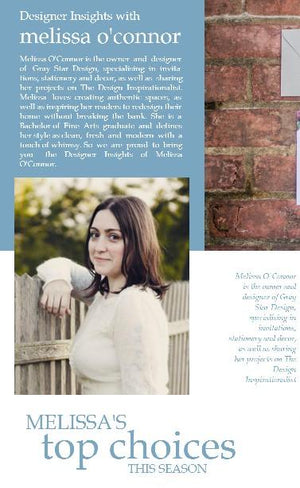 Designer insights with Melissa O'Connor