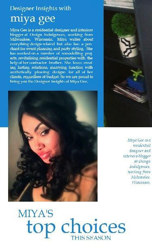 Designer insights with Miya Gee