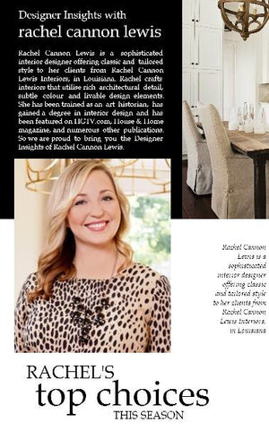 Designer insights with Rachel Cannon Lewis
