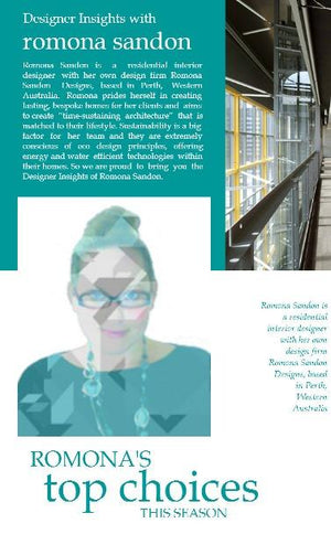 Designer insights with Romona Sandon