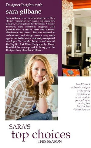 Designer insights with Sara Gilbane