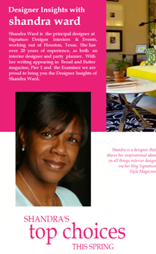Designer insights with Shandra Ward