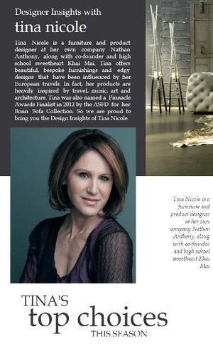 Designer insights with Tina Nicole