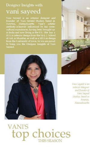 Designer insights with Vani Sayeed