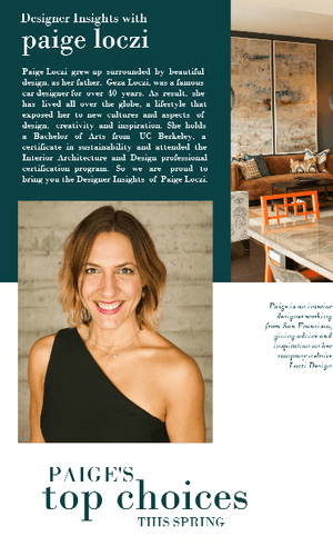 Designer insights with Paige Loczi