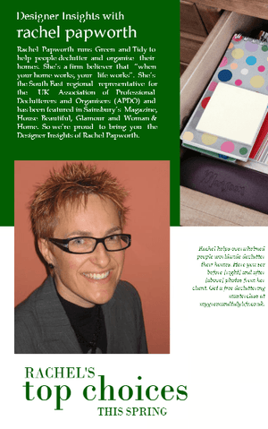 Designer insights with Rachel Papworth