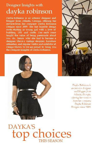 Designer insights with Dayka Robinson