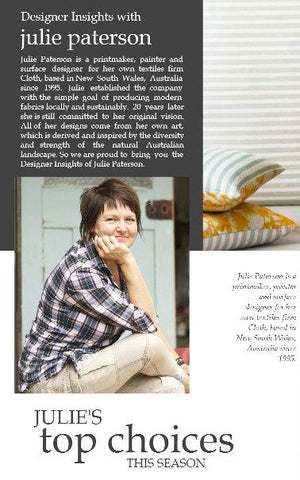Designer insights with Julie Paterson